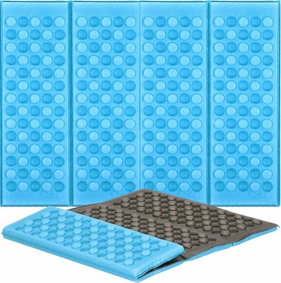 Springos Zitmat | Opvouwbaar Zitmatje | Zitkussen | 28 X 40 X 1 Cm | Blauw 1 Springos Zitmat | Opvouwbaar Zitmatje | Zitkussen | 28 X 40 X 1 Cm | Blauw