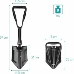 Navaris Multifunctionele Compacte Vouwbare Pionierschep - Vouwschop Met Tas Voor Kamperen, Wandelen, Trekken, Survival - Handzame Schep -Mushie  winkel 550x553 5