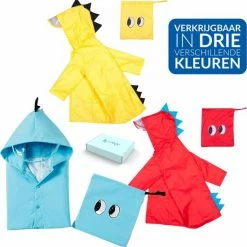 Eavy Regenjas Kind - Regenpak Kinderen - Regenponcho - Regenjassen - Regenpak Kind - MAAT XXL - MAAT 110 - ROOD -Mushie  winkel 550x554 1