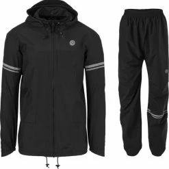 AGU Original Regenpak Essential - Zwart - XXL - Dames & Heren - Waterdicht & Ademend
