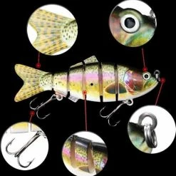 Merkloos Kunstaas Roofvis - Onderlijnen Roofvis - Kunstaas Set - Beweegbare Kunstaas - 5 Stukken -Mushie  winkel 550x557 6