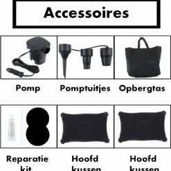 MobileSleep Auto Luchtbed - Auto Bed - Auto Matras - Achterbank En Achterbak - 2 Persoons - Incl. Elektrische Pomp - 175 X 125 CM -Mushie  winkel 550x560 16