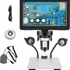 Microlong DM9 Digitale Microscoop Met 7 Inch Verstelbare Display 1080P Full Hd Camera Usb Met 8 Dimbare Led Lichten -Mushie  winkel 550x575