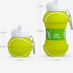 Merkloos Opvouwbare Drinkfles - Sport Waterfles 550 Ml - Opvouwbare Waterfles - Tennis Bidon - Sportbidon - Sport Accessoire - Drinkfles Kopen -Mushie  winkel 550x576 4
