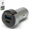 MNC Autolader 12v En 24 V - USB A & USB C - Auto Oplader USB - USB C Autolader 2 Poorten - Auto Lader - Sigarettenaansteker USB Oplader Auto - Snellader - 4x Sneller Laden!