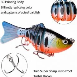 Merkloos Kunstaas Set - 5 Swimbaits - 15 Gram - 10 Cm - Roofvissen - Snoek - Snoekbaars - In Handige Afsluitbare Opbergbox -Mushie  winkel 550x577 8