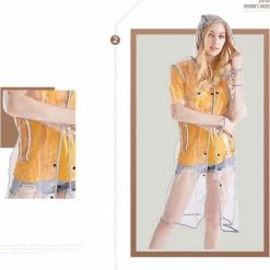 Merkloos TDR-Transparante Regenjas Met Reflecterende Rand- One Size 11 Merkloos TDR-Transparante Regenjas Met Reflecterende Rand- One Size -Mushie winkel 550x582