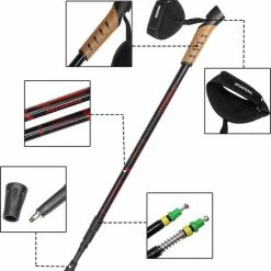 Sportana Sportana Nordic Walking Stokken - Rood -Mushie  winkel 550x583 4