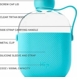 Bobble HIP | Drinkfles | 650 ML | Blauw | Fles Voor Werk / Lunch / Wandelen / Sport / Stage / School / Water 8 Bobble HIP | Drinkfles | 650 ML | Blauw | Fles Voor Werk / Lunch / Wandelen / Sport / Stage / School / Water -Mushie winkel 550x586 2