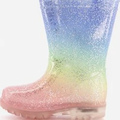 Mountain Peak Kinder Regenlaarzen Met Lichtjes - Roze - Maat 30 -Mushie  winkel 550x586 3