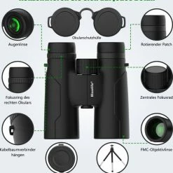Blazelife Verrekijker - 12x42 - BAK-4 - Kerstmis - Kerstfeest - Christmas Gift - Verrekijker Vogelsspotten - Waterbestendig - Verrekijker Compact - Met Draagtas, Poetsdoek En Nekkoord - Zwart 10 Blazelife Verrekijker - 12x42 - BAK-4 - Kerstmis - Kerstfeest - Christmas Gift - Verrekijker Vogelsspotten - Waterbestendig - Verrekijker Compact - Met Draagtas, Poetsdoek En Nekkoord - Zwart -Mushie winkel 550x592 3