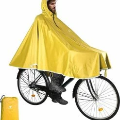 Anyoo Waterdichte Fietsponcho Fiets Regenjas Jas Capes Lichtgewicht Compact Herbruikbaar Voor Jongens Mannen Vrouwen Volwassenen