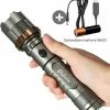 Rebela | Led Zaklamp Oplaadbaar | Flashlight | Aluminium | Waterproof | Inclusief Oplaadbare Batterij | High-Mid-Low-Strobe-SOS | T6 LED Police Flashlight