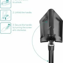 Navaris Multifunctionele Compacte Vouwbare Pionierschep - Vouwschop Met Tas Voor Kamperen, Wandelen, Trekken, Survival - Handzame Schep -Mushie  winkel 550x601 1