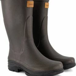 Travelin' Dunas Dames Rubberen Regenlaarzen - Waterdicht En Isolerend - Bruin - Maat 39