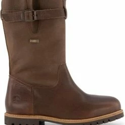 Travelin' Finland Dames - Wolgevoerde Leren Outdoorlaars - Waterdicht Laarzen - Donkerbuin Leer - Maat 41