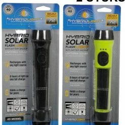 Hybridlight 2x LED Zaklamp Op Zonne-energie Waterproof Solarzaklampen Set