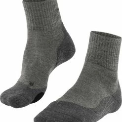 FALKE TK2 Explore Wool Short Wandelsokken Anti-Bubbel Dik Sneldrogend Merinowol Beige Dames Sportsokken - Maat 44-45