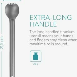 Navaris 2x Spork Met Extra Lange Handgreep - Set Van 2 - Campingbestek Van Titanium - Bestek Voor Onderweg - Lichtgewicht - Inclusief Bewaarzakje 11 Navaris 2x Spork Met Extra Lange Handgreep - Set Van 2 - Campingbestek Van Titanium - Bestek Voor Onderweg - Lichtgewicht - Inclusief Bewaarzakje -Mushie winkel 550x626 14