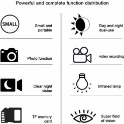 DrPhone MONO2 - Monoculaire Nachtzicht Telescoop 720P - 5X35 - Optische Digitale Nachtvision - Infrarood HD Met Foto/Video-opname/Afspelen/Functie - Nightvision Zwart -Mushie  winkel 550x628 3