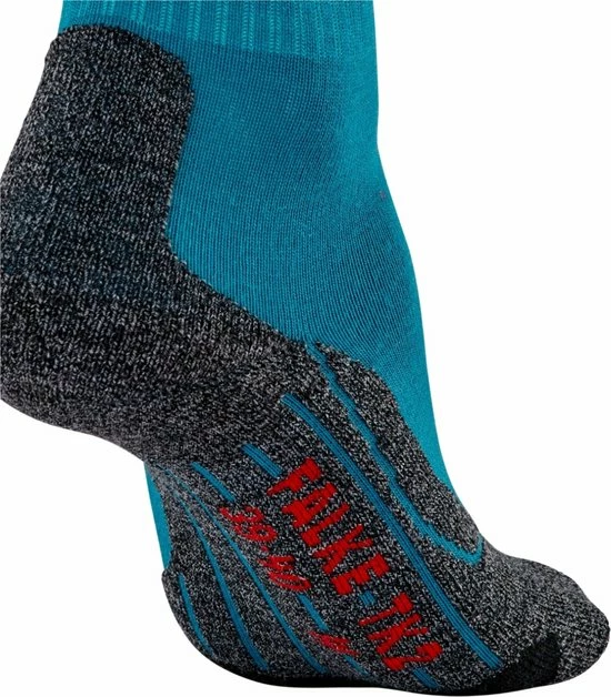 FALKE TK2 Explore Wandelsokken Warm Winter Zacht Thermisch Ademend Anti-blaar Antizweet Zonder Motief Met Elastische Boord Merinowol Blauw Dames Sportsokken - Maat 39-40 4 FALKE TK2 Explore Wandelsokken Warm Winter Zacht Thermisch Ademend Anti-blaar Antizweet Zonder Motief Met Elastische Boord Merinowol Blauw Dames Sportsokken - Maat 39-40 - Afbeelding 4