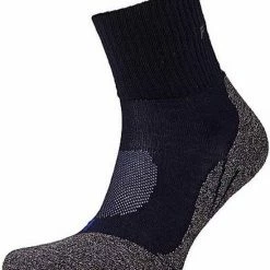 FALKE TK2 Explore Cool Short Wandelsokken Kort Zacht Thermisch Anti-blaar Antizweet Zonder Motief Met Elastische Boord Verkoelend Ademend Sneldrogend Blauw Heren Sportsokken - Maat 46-48 -Mushie  winkel 550x637 5