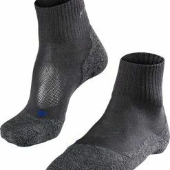 FALKE TK2 Explore Cool Short Wandelsokken Kort Zacht Thermisch Anti-blaar Antizweet Zonder Motief Met Elastische Boord Verkoelend Ademend Sneldrogend Grijs Dames Sportsokken - Maat 37-38 -Mushie  winkel 550x638 2