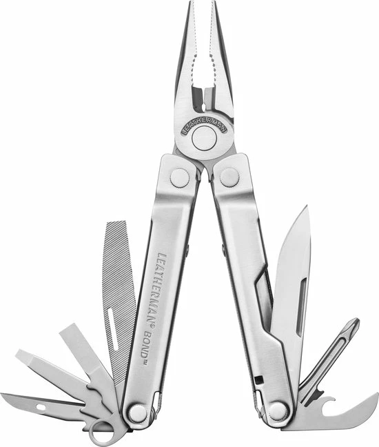 Leatherman Bond Multitool - 14 Functies - RVS - Zilver - Nylon Sheath 5 Leatherman Bond Multitool - 14 Functies - RVS - Zilver - Nylon Sheath - Afbeelding 5