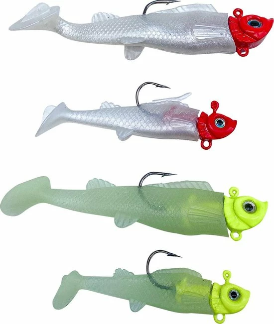 Brute Strength - Kunst Aas Set - 10 Stuks -Roofvissen Pluggen Met Haak Set Voor Snoek/Baars Roofvis 2 Kunstaas - Shads 1 Brute Strength - Kunst Aas Set - 10 Stuks -Roofvissen Pluggen Met Haak Set Voor Snoek/Baars Roofvis 2 Kunstaas - Shads