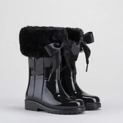 Igor - Regenlaarzen Voor Meisjes - Campera Charol Soft Hoogglans Met Strik - Zwart - Maat 35EU -Mushie  winkel 550x654 3