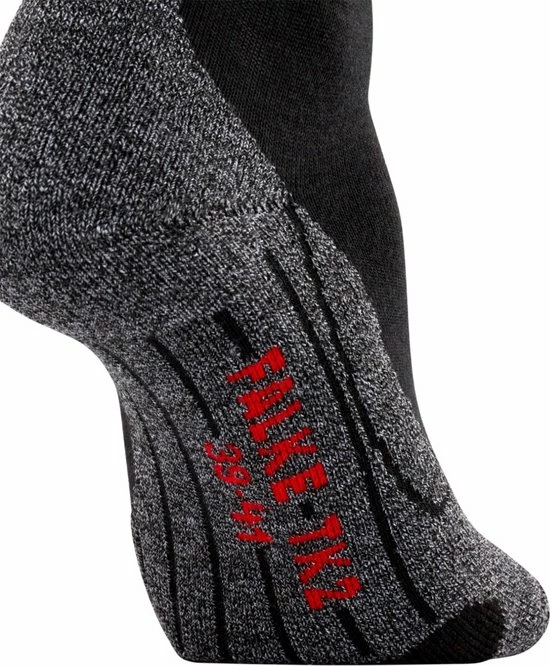 FALKE TK2 Explore Wandelsokken Warm Winter Zacht Thermisch Ademend Anti-blaar Antizweet Zonder Motief Met Elastische Boord Merinowol Zwart Heren Sportsokken - Maat 46-48 6 FALKE TK2 Explore Wandelsokken Warm Winter Zacht Thermisch Ademend Anti-blaar Antizweet Zonder Motief Met Elastische Boord Merinowol Zwart Heren Sportsokken - Maat 46-48 - Afbeelding 6