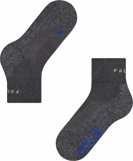 FALKE TK2 Explore Cool Short Wandelsokken Kort Zacht Thermisch Anti-blaar Antizweet Zonder Motief Met Elastische Boord Verkoelend Ademend Sneldrogend Grijs Heren Sportsokken - Maat 44-45 3 FALKE TK2 Explore Cool Short Wandelsokken Kort Zacht Thermisch Anti-blaar Antizweet Zonder Motief Met Elastische Boord Verkoelend Ademend Sneldrogend Grijs Heren Sportsokken - Maat 44-45 - Afbeelding 3