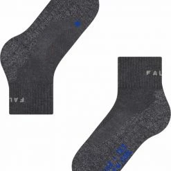 FALKE TK2 Explore Cool Short Wandelsokken Kort Zacht Thermisch Anti-blaar Antizweet Zonder Motief Met Elastische Boord Verkoelend Ademend Sneldrogend Grijs Dames Sportsokken - Maat 37-38 -Mushie  winkel 550x667 2