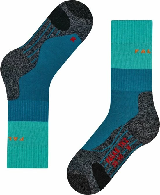 FALKE TK2 Explore Wandelsokken Warm Winter Zacht Thermisch Ademend Anti-blaar Antizweet Zonder Motief Met Elastische Boord Merinowol Blauw Dames Sportsokken - Maat 39-40 8 FALKE TK2 Explore Wandelsokken Warm Winter Zacht Thermisch Ademend Anti-blaar Antizweet Zonder Motief Met Elastische Boord Merinowol Blauw Dames Sportsokken - Maat 39-40 - Afbeelding 8