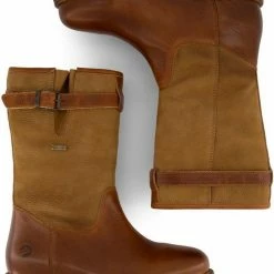 Travelin' Finland Heren - Wolgevoerde Leren Outdoorlaars - Waterdicht Laarzen - Cognac Bruin Leer - Maat 43 -Mushie  winkel 550x670 5