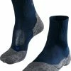 FALKE TK2 Explore Cool Short Wandelsokken Kort Zacht Thermisch Anti-blaar Antizweet Zonder Motief Met Elastische Boord Verkoelend Ademend Sneldrogend Blauw Heren Sportsokken - Maat 46-48