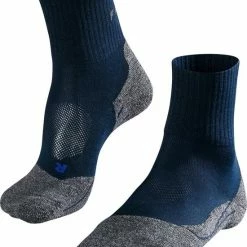 FALKE TK2 Explore Cool Short Wandelsokken Kort Zacht Thermisch Anti-blaar Antizweet Zonder Motief Met Elastische Boord Verkoelend Ademend Sneldrogend Blauw Heren Sportsokken - Maat 46-48