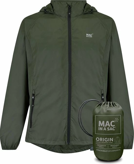 Mac In A Sac Origin 2 Regenjas Unisex - Khaki - Maat M 10 Mac In A Sac Origin 2 Regenjas Unisex - Khaki - Maat M - Afbeelding 10