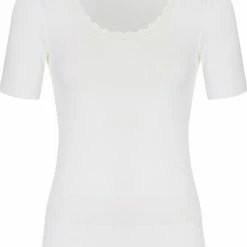 Ten Cate Dames Thermo Shirt Korte Mouw - Kant - XL - Wit