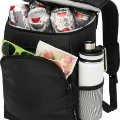 Merkloos Koeltas Rugtas/rugzak Zwart 30 X 17 X 34 Cm 17 Liter - Koeltassen - Koelrugzak