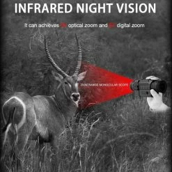 DrPhone MONO2 - Monoculaire Nachtzicht Telescoop 720P - 5X35 - Optische Digitale Nachtvision - Infrarood HD Met Foto/Video-opname/Afspelen/Functie - Nightvision Zwart -Mushie  winkel 550x690