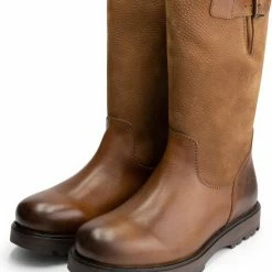 MGO Leisure Wear MGO Tommy Heren Nubuck Leren Outdoorlaarzen - Waterdicht - Wol Gevoerde Laars - Cognac Bruin Leer - Maat 41 -Mushie  winkel 550x692