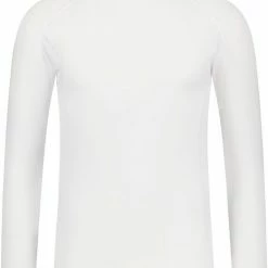 Masita | Thermoshirt Dames Lange Mouw Colshirt Skin Trainingsshirt Heren Kind Unisex 100% Polyester Sneldrogend - WHITE - XXXL