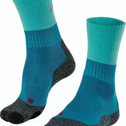 FALKE TK2 Explore Wandelsokken Warm Winter Zacht Thermisch Ademend Anti-blaar Antizweet Zonder Motief Met Elastische Boord Merinowol Blauw Dames Sportsokken - Maat 39-40