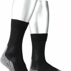 FALKE TK5 Wander Wandelsokken Mid-rise Zacht Thermisch Anti-blaar Antizweet Zonder Motief Met Elastische Boord Warm Admend Merinowol Zwart Heren Sportsokken - Maat 46-48 -Mushie  winkel 550x712 2