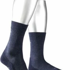 FALKE TK2 Explore Wool Wandelsokken Dikke Versterkte Thermische Sokken Zonder Patroon Met Medium Padding Lang En Warm Voor Wandelen Winter Merinowol Blauw Heren Sportsokken - Maat 44-45 -Mushie  winkel 550x724