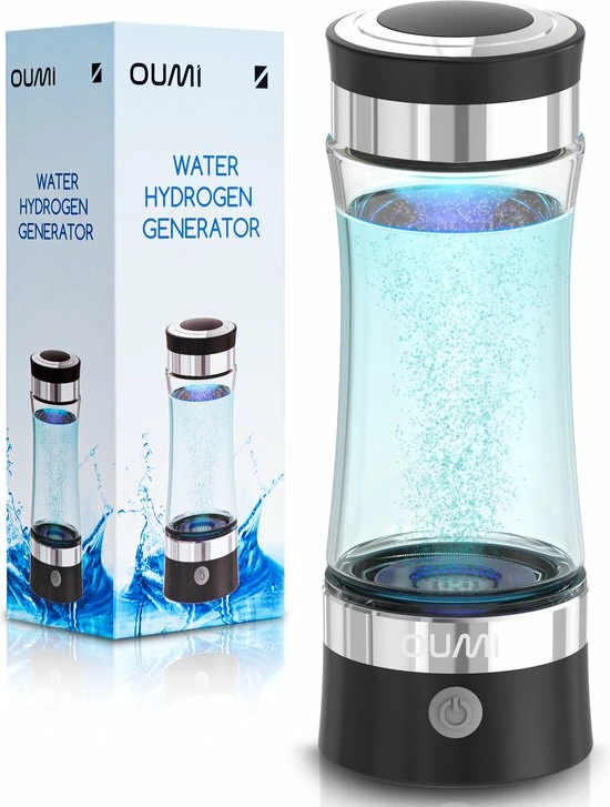 OUMI® Waterstof Generator Drinkfles - Waterfilter - Waterfles - Zuiver En Schoon Drinkwater - Verminderd Vrije Radicalen - Zwart 1 OUMI® Waterstof Generator Drinkfles - Waterfilter - Waterfles - Zuiver En Schoon Drinkwater - Verminderd Vrije Radicalen - Zwart