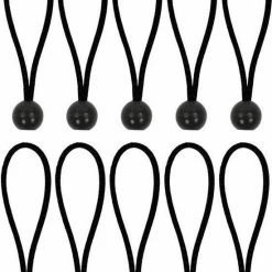 ProPlus 365644 Tentspannerset Zeltspanner-Set 10 Stück - Elastisch 15cm Mit Kunststoffball 10 Stuk(s)