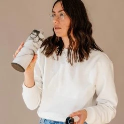 My Equa Equa Glazen Waterfles 750 Ml Mismatch Met Hoes - Stone -Mushie  winkel 550x732 72