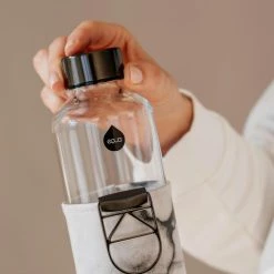 My Equa Equa Glazen Waterfles 750 Ml Mismatch Met Hoes - Stone -Mushie  winkel 550x732 73